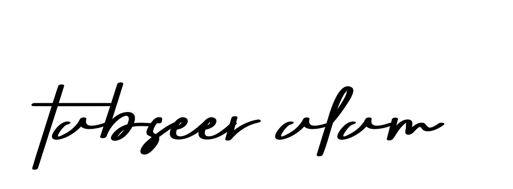 Tabseer-alam signature