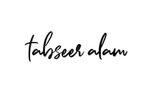 Tabseer-alam signature