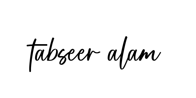 Tabseer-alam signature