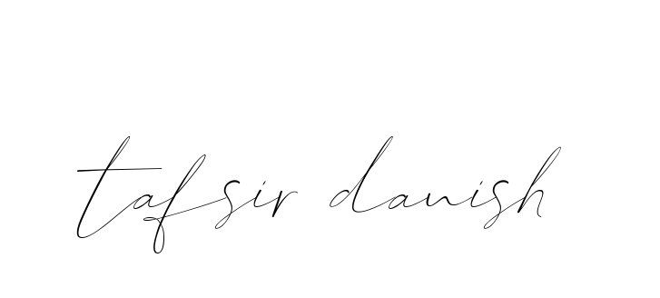 Tafsir-danish signature