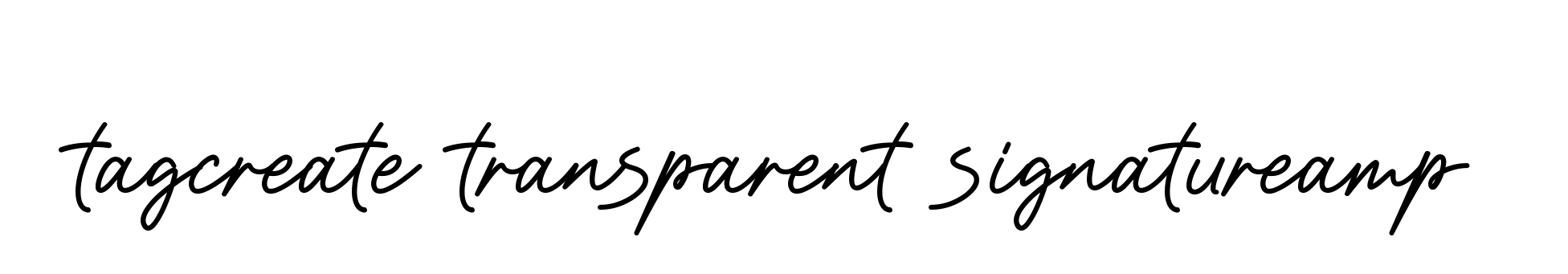 Tagcreate-transparent-signatureamp signature