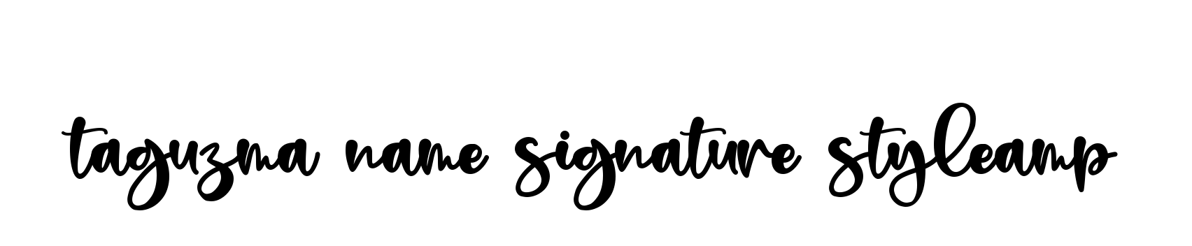 Taguzma-name-signature-styleamp signature
