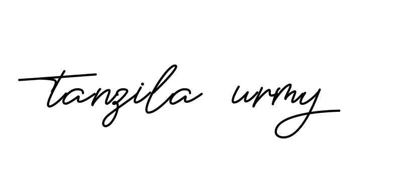 Tanzila-urmy signature