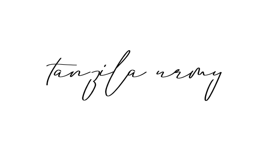 Tanzila-urmy signature