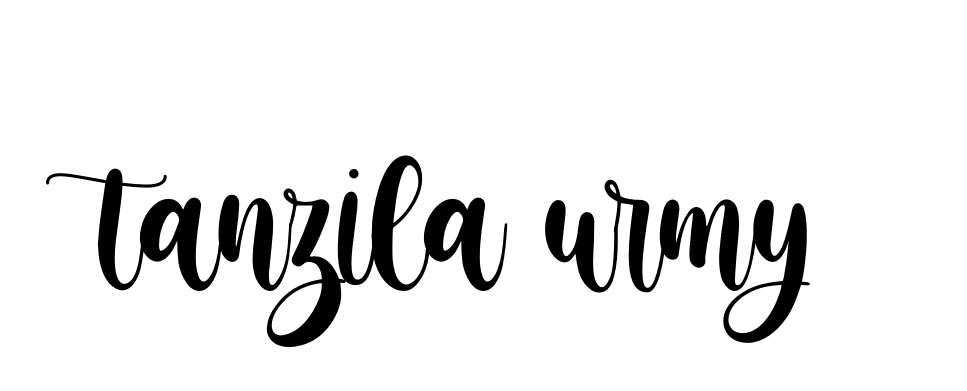 Tanzila-urmy signature
