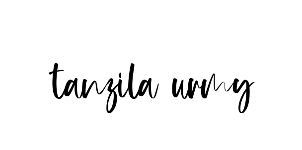 Tanzila-urmy signature
