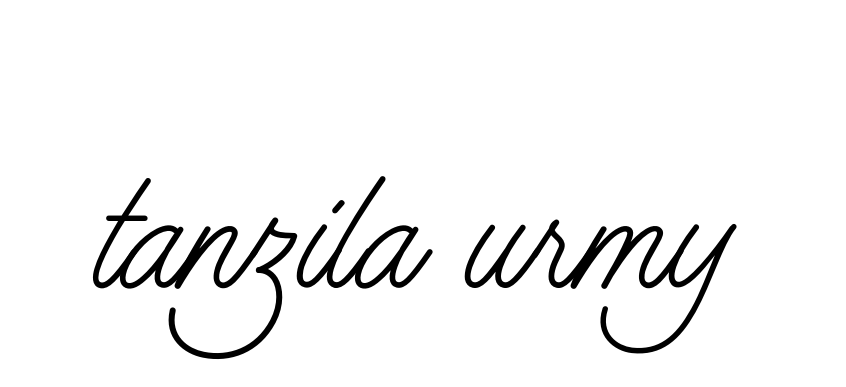 Tanzila-urmy signature