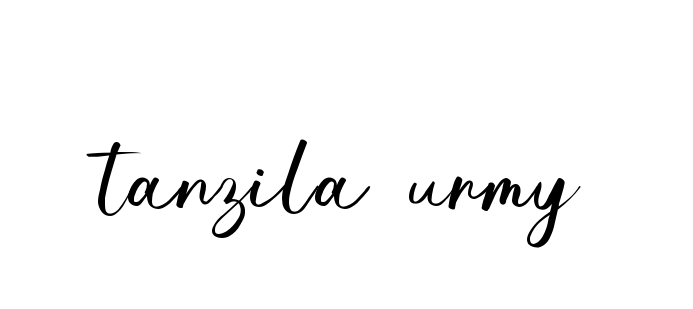 Tanzila-urmy signature