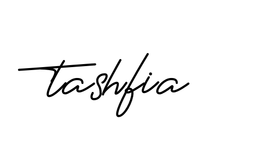 Tashfia signature