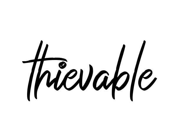 Handwritten Signature for Thievable - Style 149 Online