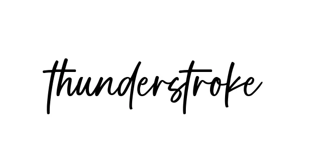 Handwritten Signature for Thunderstroke - Style 142 Online