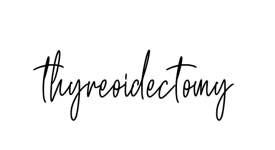 Thyreoidectomy signature