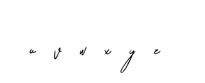 Handwritten Signature for U--v--w--x--y--z-- - Style 133 Online