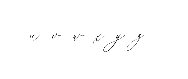 Handwritten Signature for U--v--w--x--y--z-- - Style 134 Online