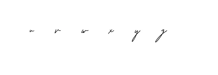 Handwritten Signature for U--v--w--x--y--z-- - Style 139 Online