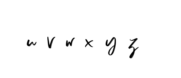 Handwritten Signature for U--v--w--x--y--z-- - Style 141 Online