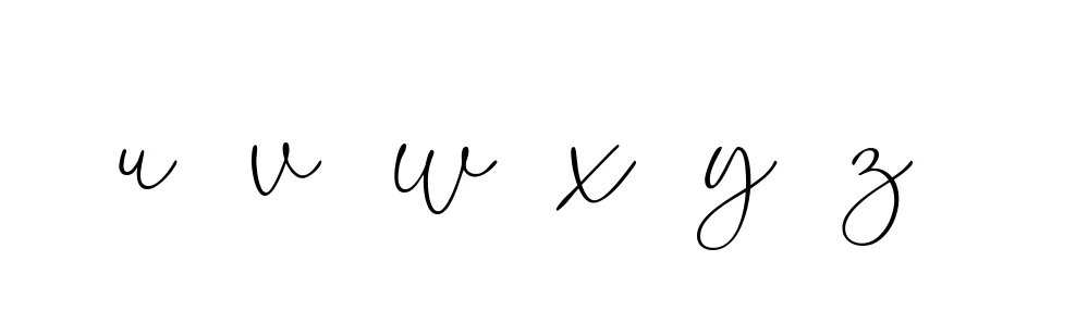 Handwritten Signature for U--v--w--x--y--z-- - Style 147 Online