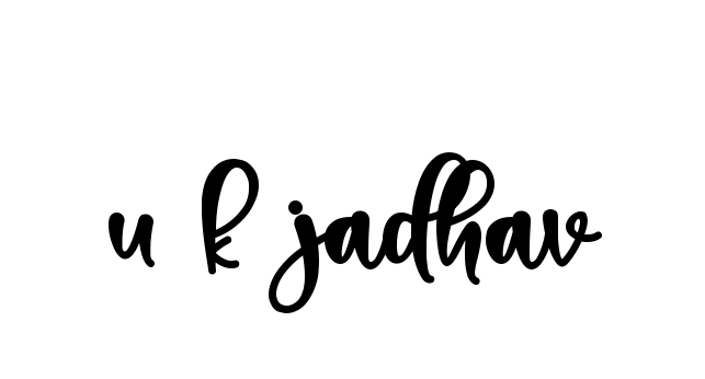 Handwritten Signature for U-k-jadhav - Style 136 Online