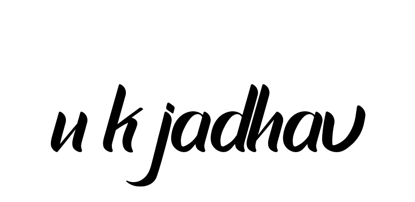 Handwritten Signature for U-k-jadhav - Style 153 Online