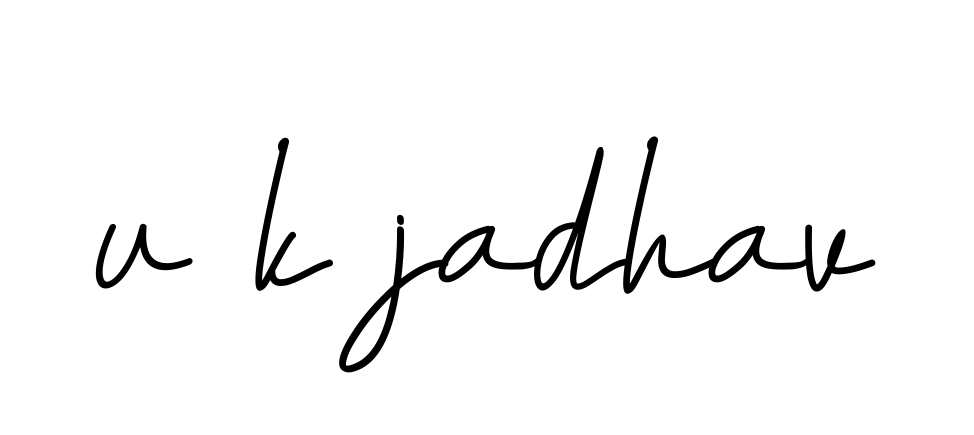 Handwritten Signature for U-k-jadhav - Style 155 Online