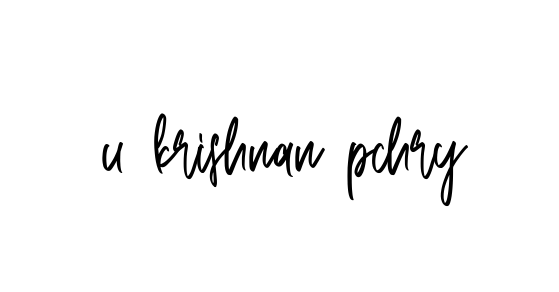 Handwritten Signature for U-krishnan-pchry - Style 143 Online