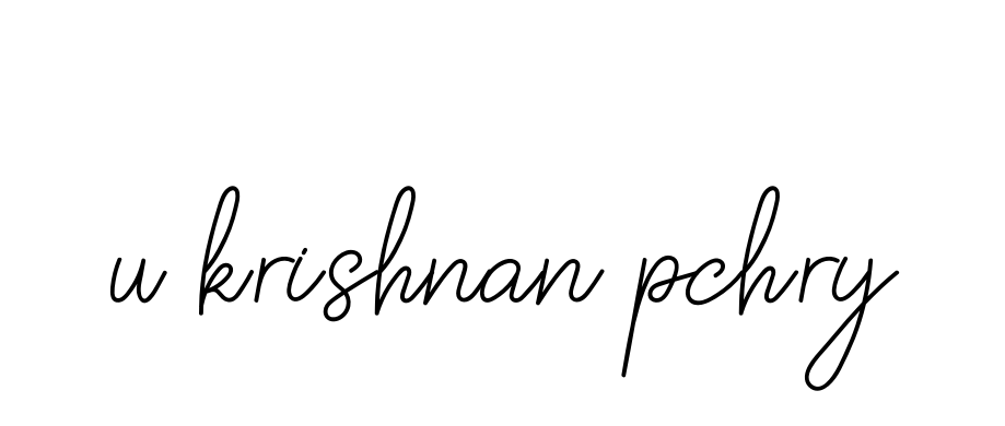 Handwritten Signature for U-krishnan-pchry - Style 145 Online