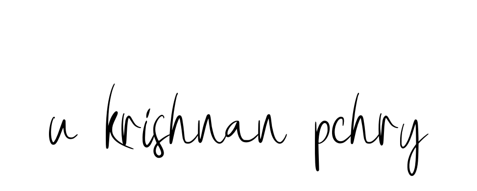 Handwritten Signature for U-krishnan-pchry - Style 146 Online