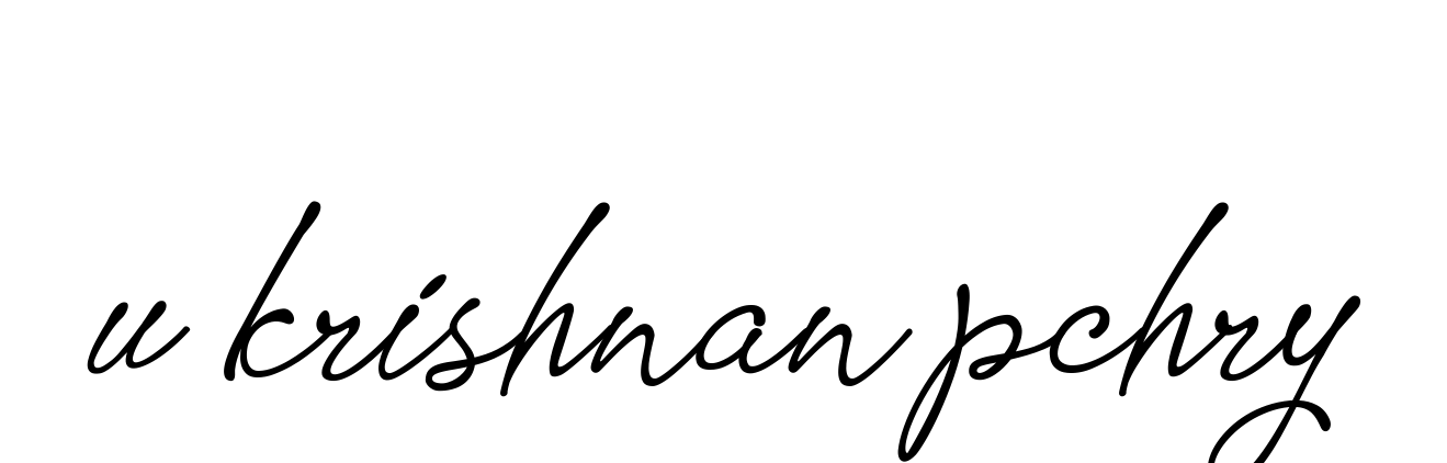 Handwritten Signature for U-krishnan-pchry - Style 151 Online