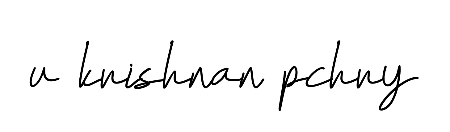 Handwritten Signature for U-krishnan-pchry - Style 155 Online