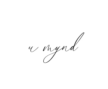 Handwritten Signature for U-mynd - Style 134 Online