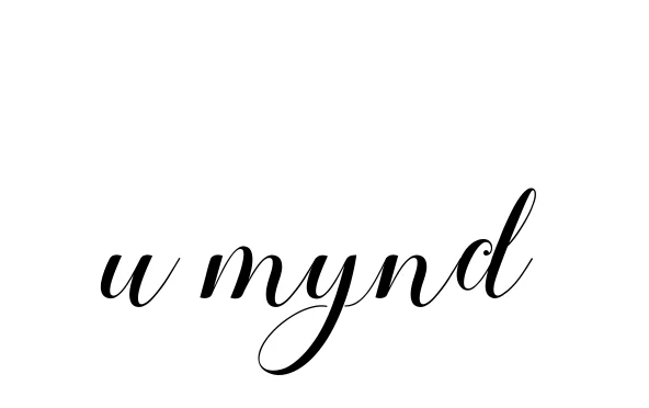 Handwritten Signature for U-mynd - Style 144 Online