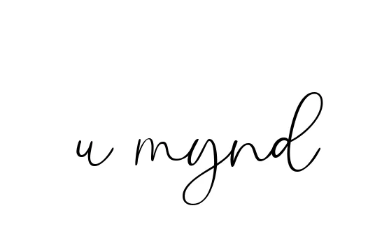 Handwritten Signature for U-mynd - Style 147 Online