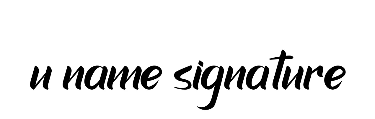 Handwritten Signature for U-name-signature - Style 153 Online
