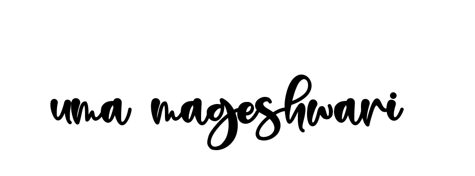 Handwritten Signature for Uma-mageshwari - Style 136 Online
