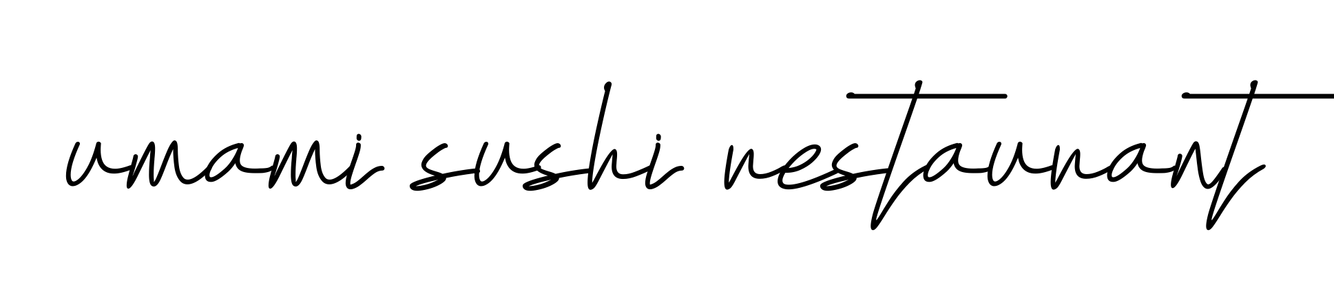 Handwritten Signature for Umami-sushi-restaurant - Style 155 Online