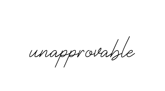 Unapprovable signature