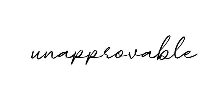 Unapprovable signature