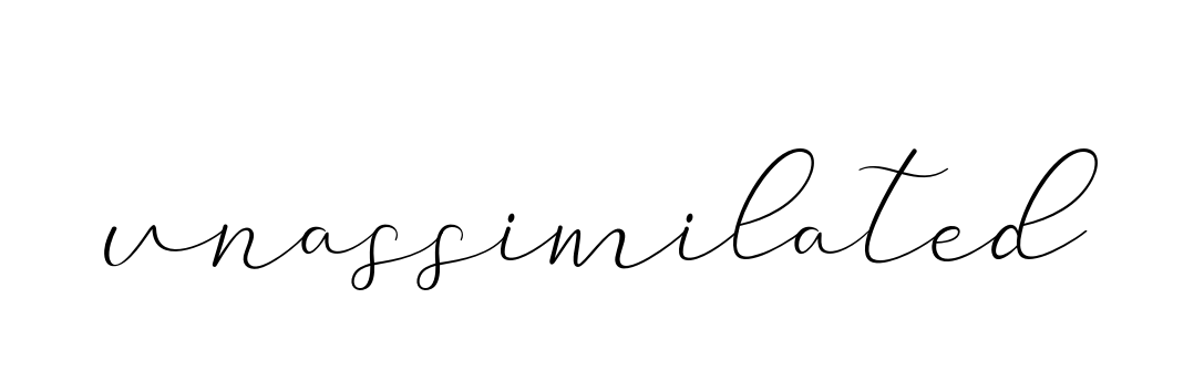 Unassimilated signature
