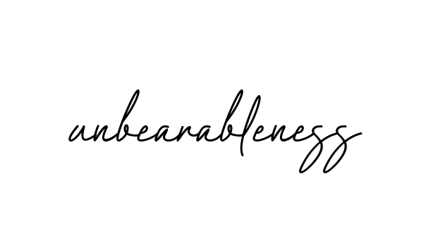 Unbearableness signature
