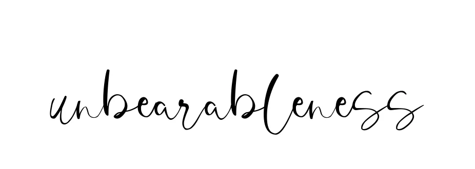 Unbearableness signature
