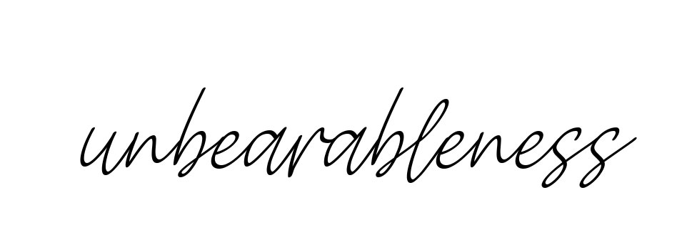 Unbearableness signature