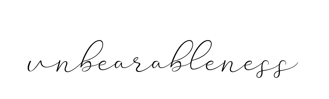 Unbearableness signature