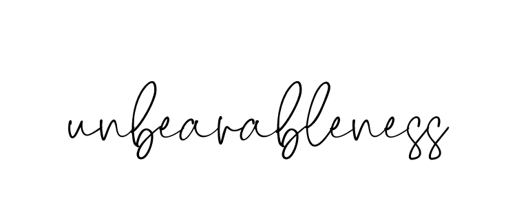 Unbearableness signature