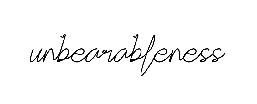 Unbearableness signature