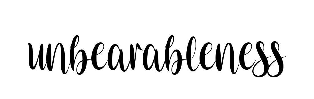 Unbearableness signature