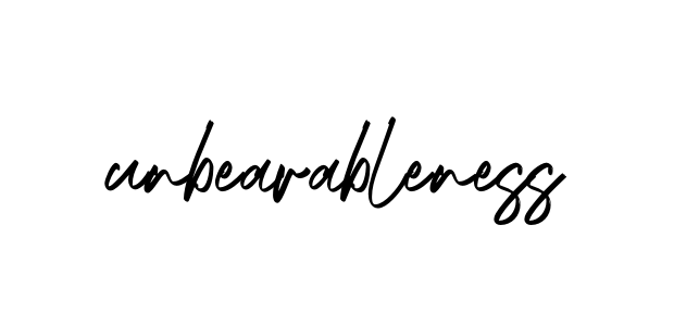 Unbearableness signature