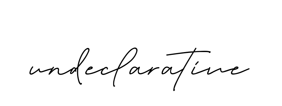 Undeclarative signature