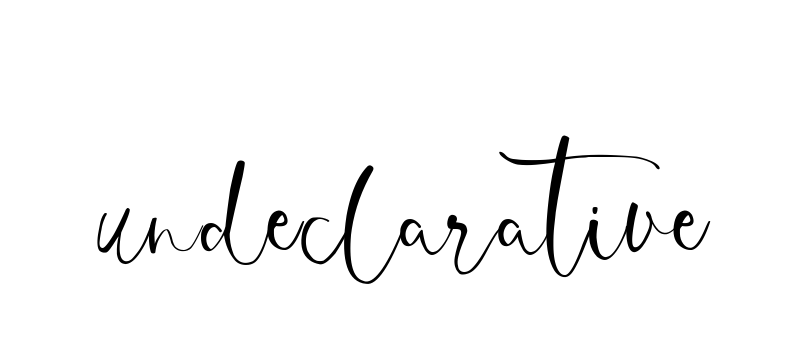 Undeclarative signature