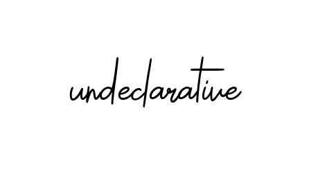 Undeclarative signature