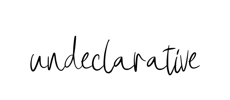 Undeclarative signature